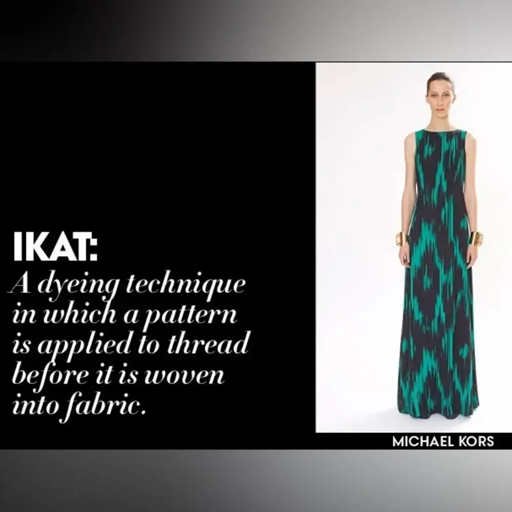 Michael Kors Maxi Length Sleeveless Gown Made in Italy Green Black 4